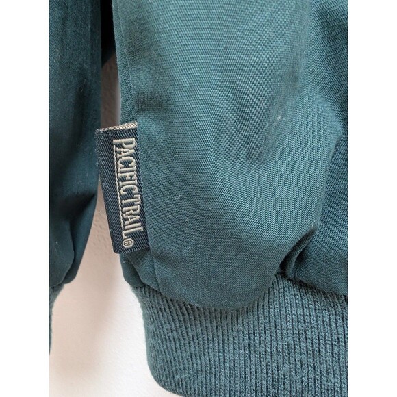 PACIFIC TRAIL Mens Jacket Sz XL Full Zip Flannel Lined Green - Picture 6 of 10